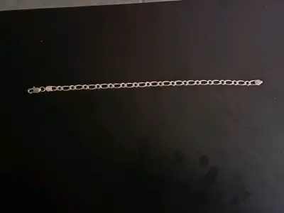 Pulsera de plata estilo cubano - miniatura 3