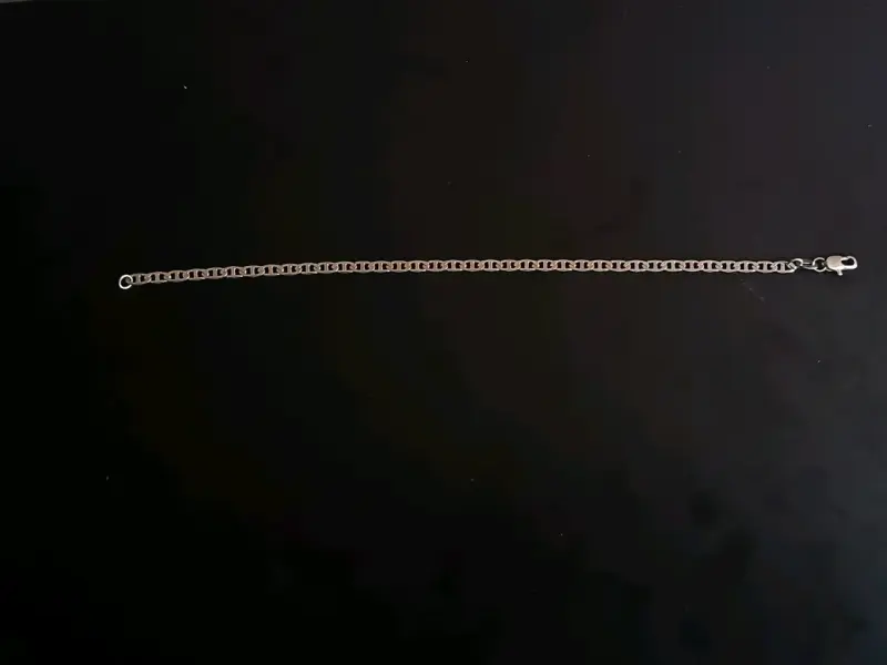 Pulsera de plata estilo cubano - 4