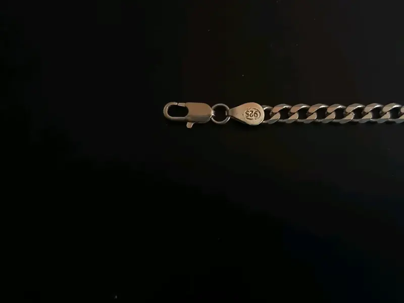 Pulsera de plata estilo cubano - 6
