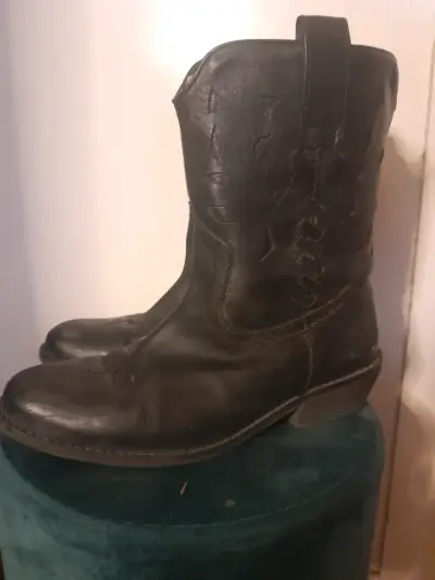 Botas vaquera de cuero negro Alaniz talla 39 - miniatura 4