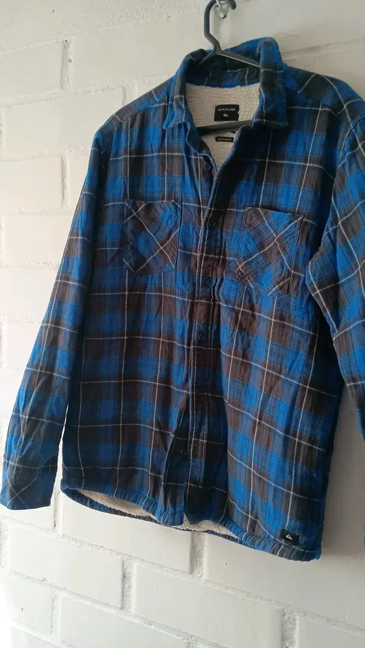 Camisa de franela azul Quiksilver para hombre - 4