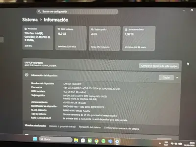 Notebook Gamer Asus TUF Dash F15 FX516PC - miniatura 6