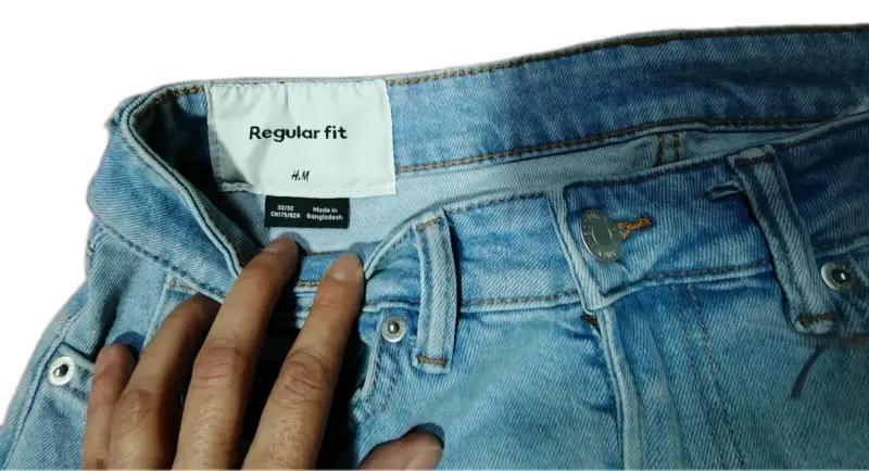 Jeans azul claro regular fit para hombre - 2