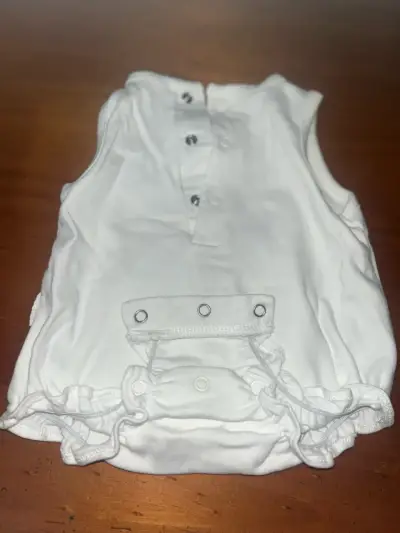 Body de bebé blanco sin mangas 64cm - miniatura 4