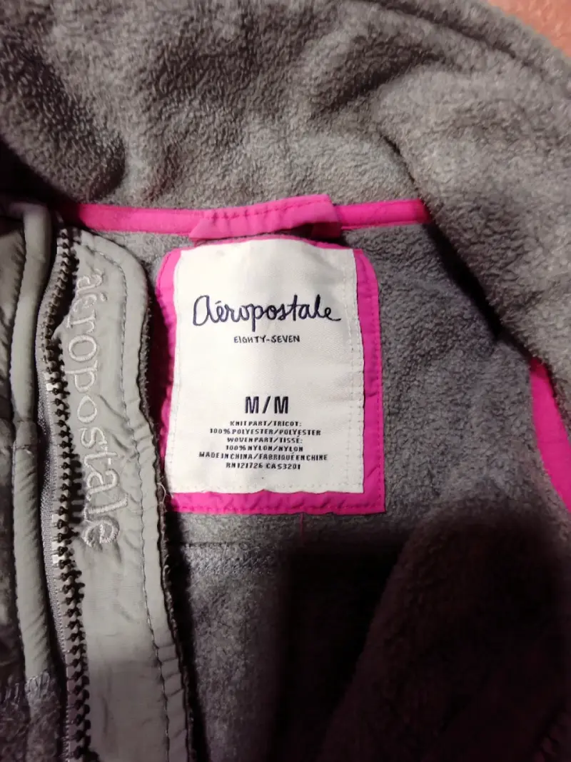 Chaqueta polar gris Aeropostale para mujer - 3