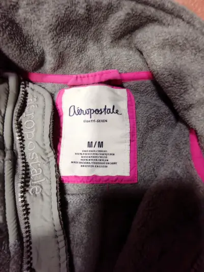 Chaqueta polar gris Aeropostale para mujer - miniatura 3