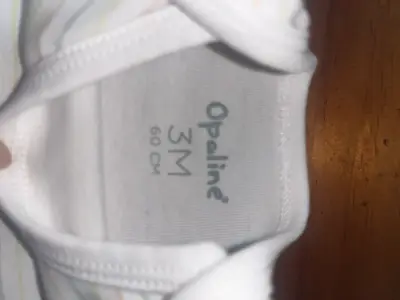 Body de bebé Opaline a rayas 3M - miniatura 2