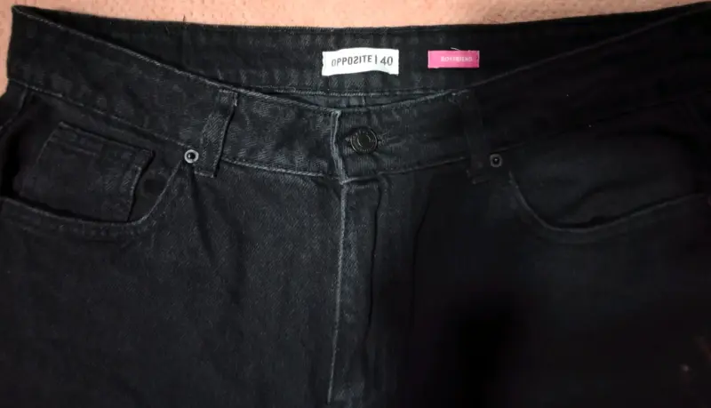 Jeans negros rotos para hombre Opposite talla 40 - 3