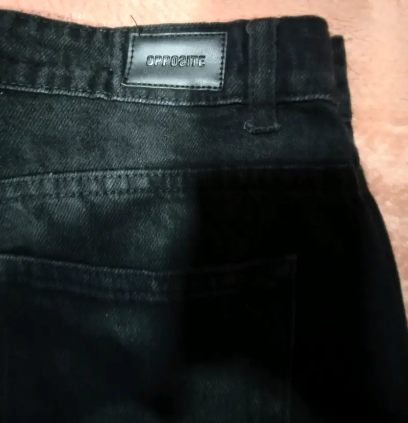 Jeans negros rotos para hombre Opposite talla 40 - 4