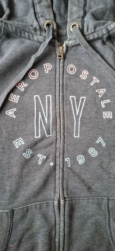 Polerón con capucha Aeropostale gris para hombre - miniatura 2