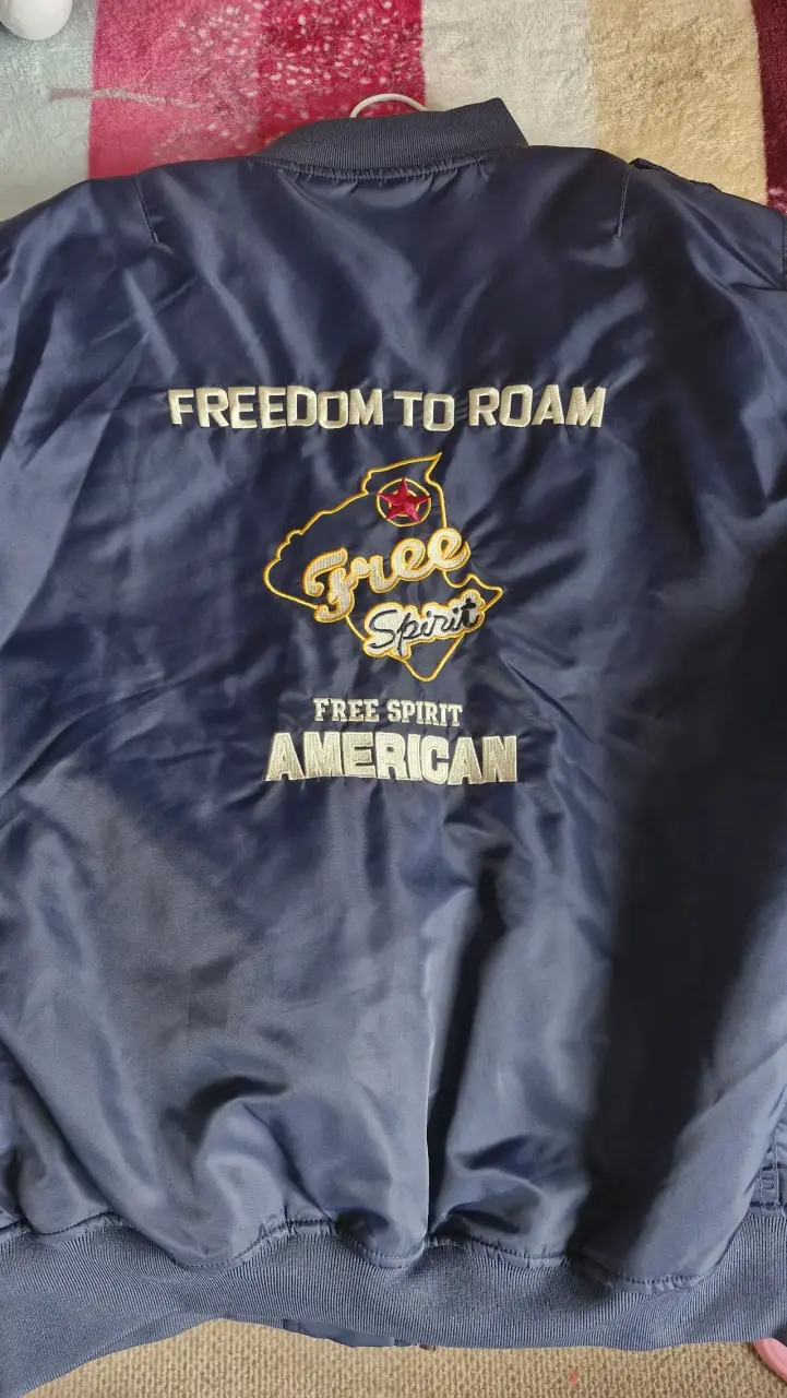 Chaqueta bomber azul estilo aviador Free Spirit - 2