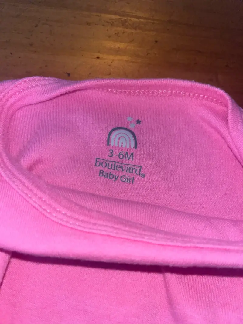 Body de bebé rosado Boulevard 3-6M - 3