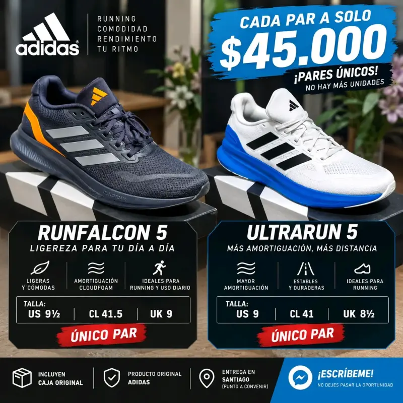 Zapatillas Running Adidas - 1