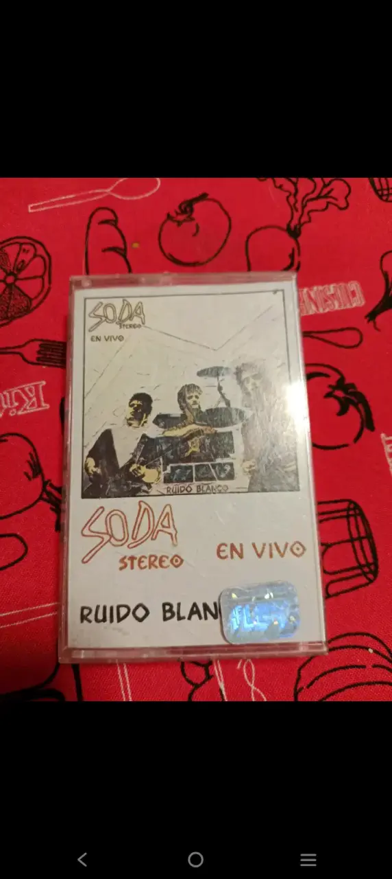 Cassette Soda Stereo Ruido Blanco En Vivo