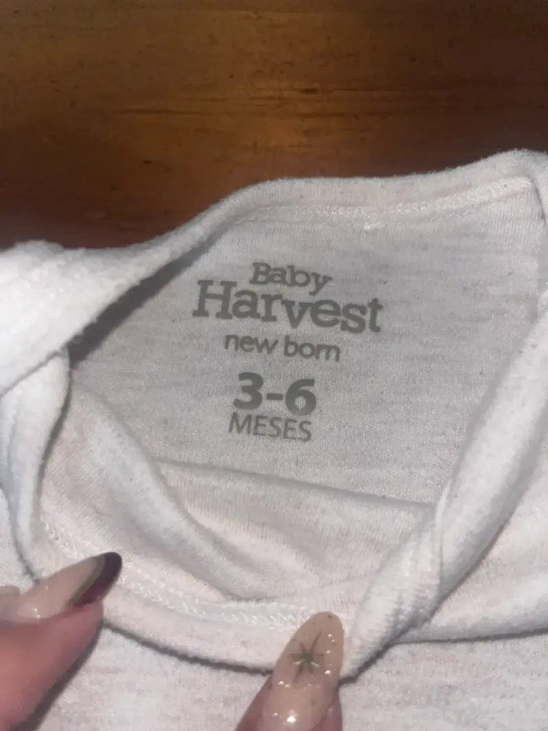 Body de bebé blanco Baby Harvest 3-6 meses - 2