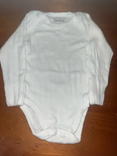 Body blanco para bebé Opaline 3 meses - miniatura 1
