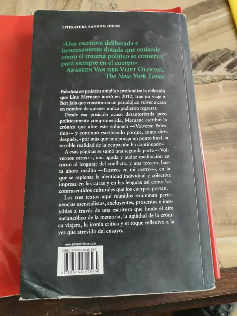 Libro 'Palestina en Pedazos' de Lina Meruane - 2