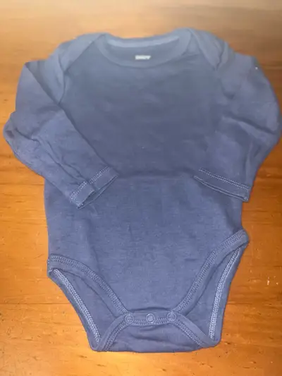 Body de bebé azul Baby Harvest 3-6 meses - miniatura 1