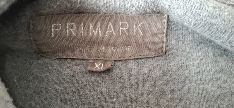 Polerón con capucha gris Primark talla XL - 2