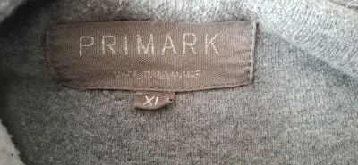 Polerón con capucha gris Primark talla XL - miniatura 2