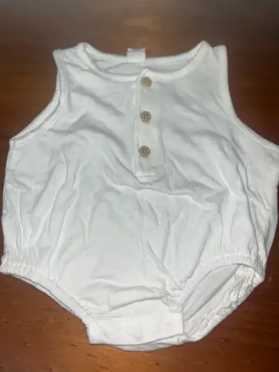 Body blanco para bebé Opaline 3M - miniatura 1
