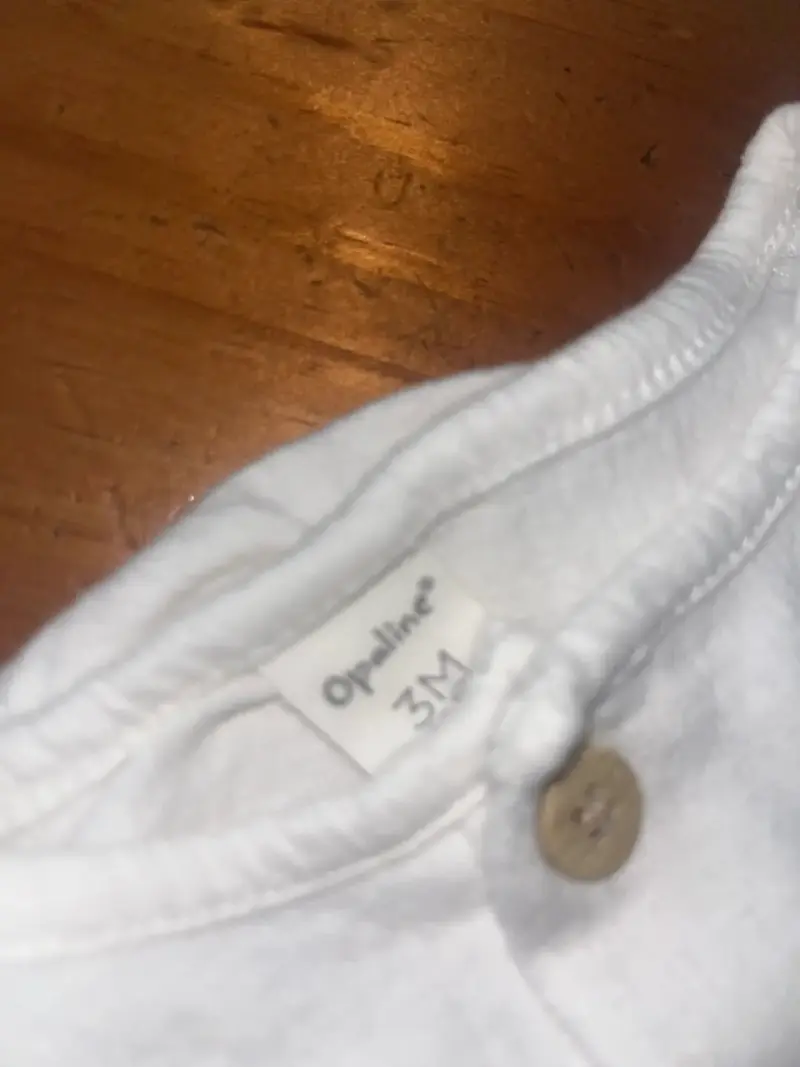 Body blanco para bebé Opaline 3M - 3
