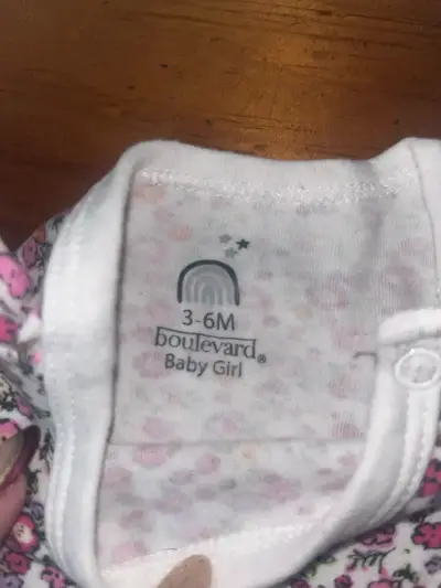 2 Body de bebé floral Boulevard 3-6M - miniatura 2