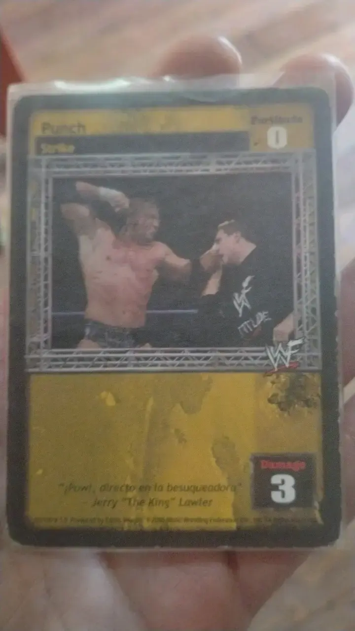 Carta de juego WWE Punch Fortitude