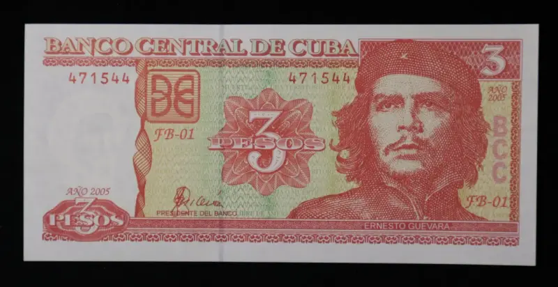 Billete de 3 Pesos Cubanos 2005 Ernesto Guevara - 1