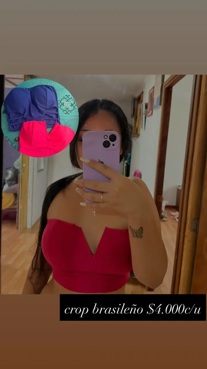 Crop top brasileño r para mujer