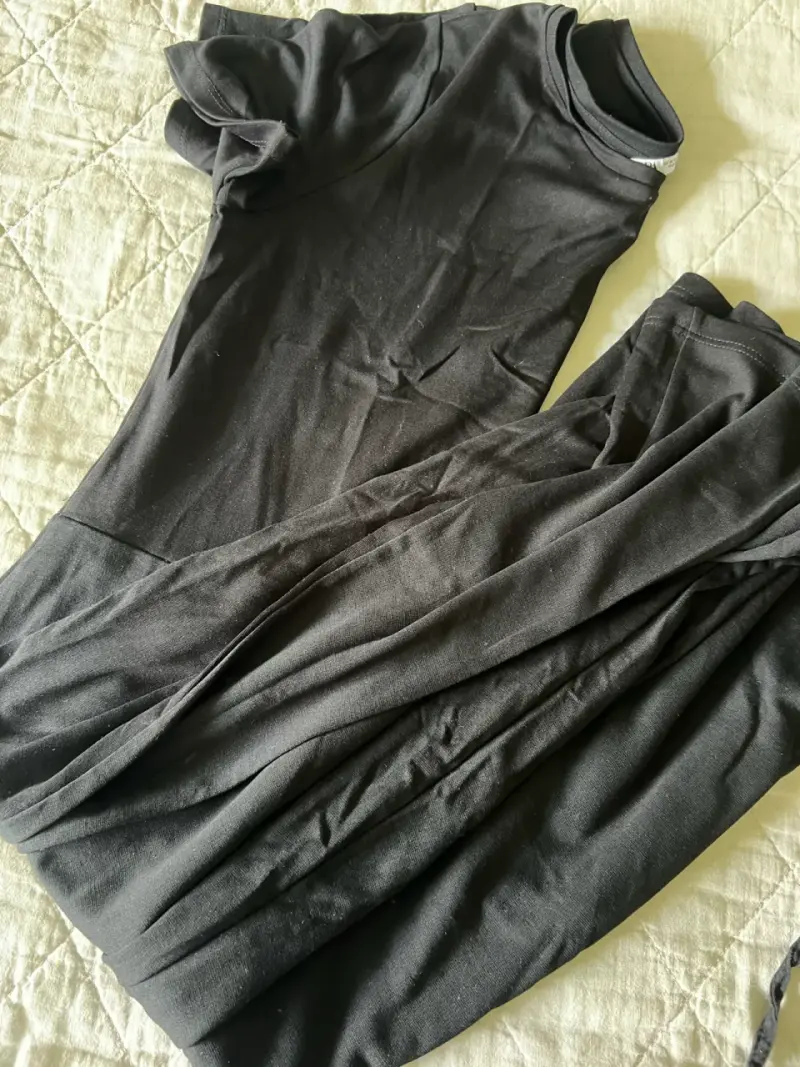 Vestido negro largo Zara para mujer - 3