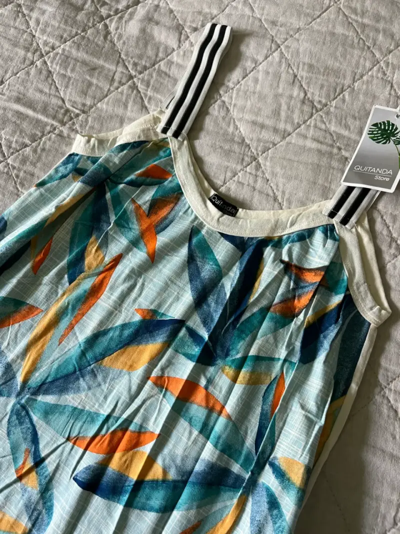 Vestido estampado tropical de Brasil - 1