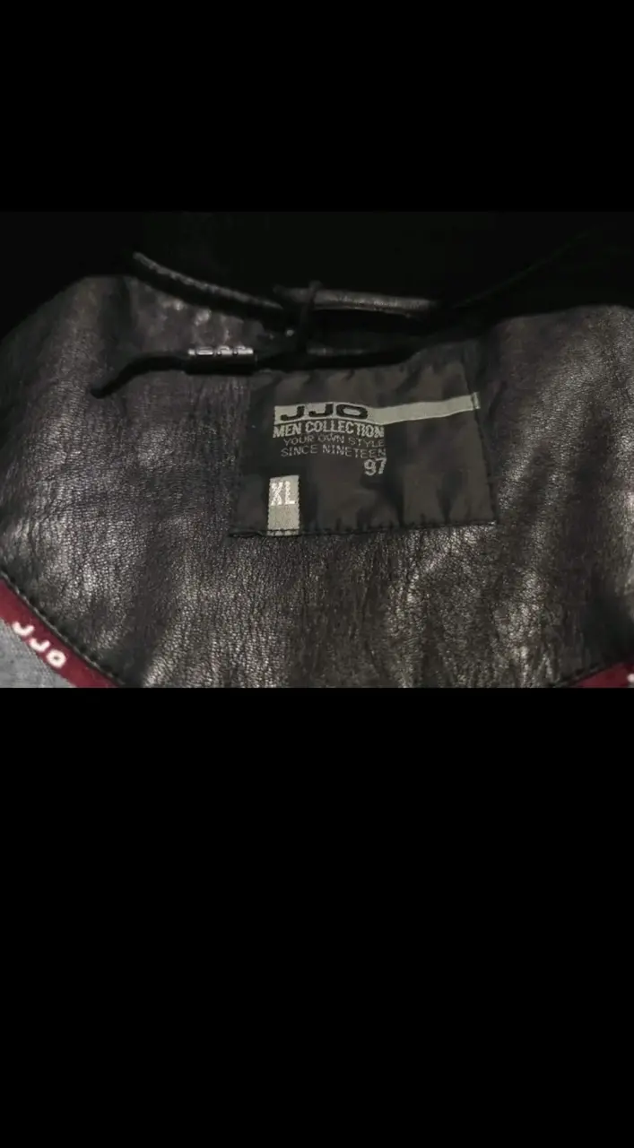 Chaqueta de cuero negra para hombre JJO - 4