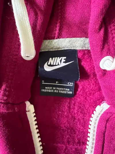 Polerón con capucha Nike fucsia para mujer - miniatura 2
