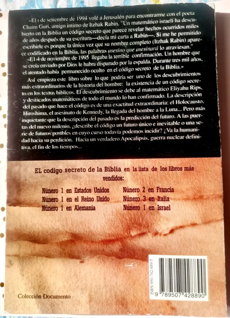 Libro El Código Secreto de la Biblia de Michael Drosnin - 2