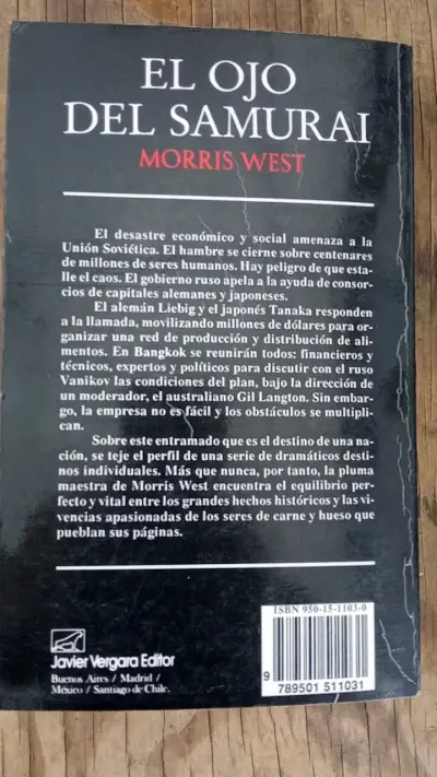 Libro 'El Ojo del Samurai' de Morris West - miniatura 2