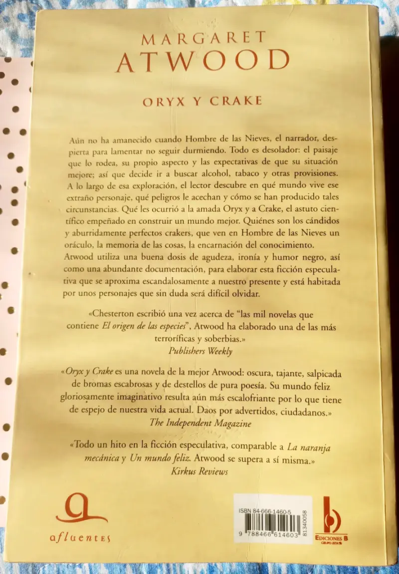 Libro Oryx y Crake de Margaret Atwood - 2