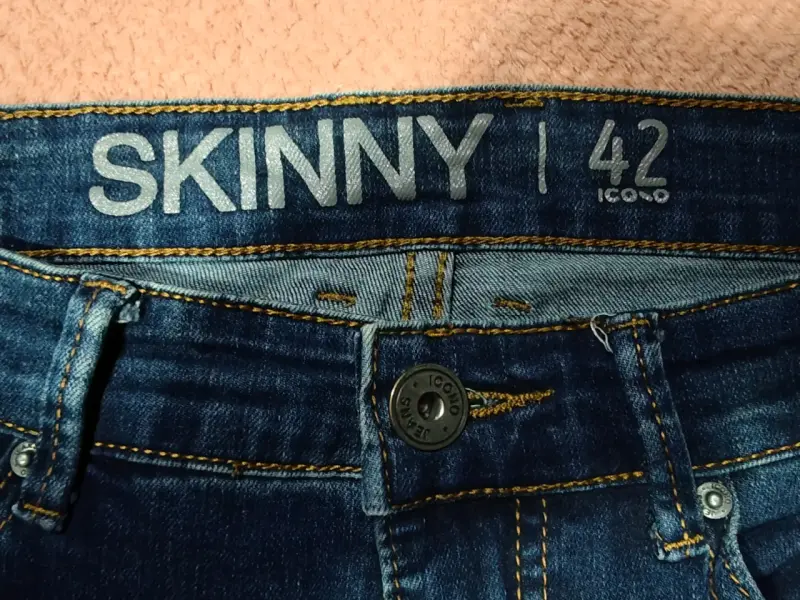 Jeans Skinny Azul Talla 42 - 3