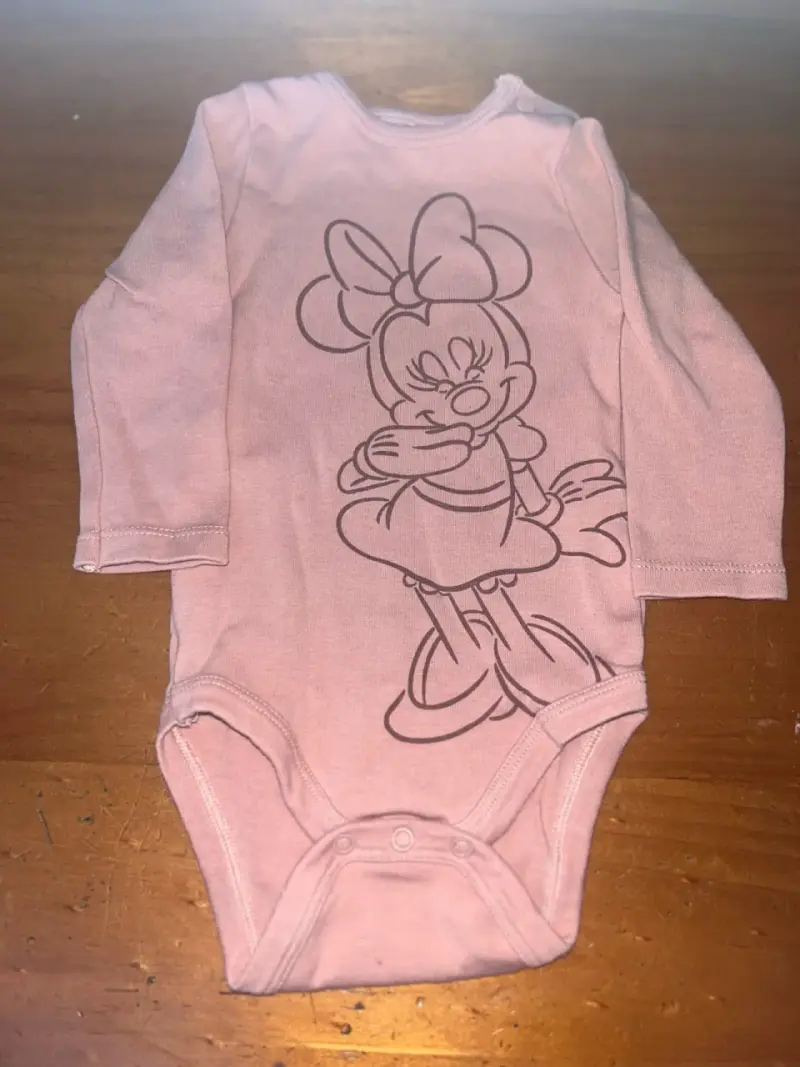 Body de bebé Disney Minnie Mouse rosa