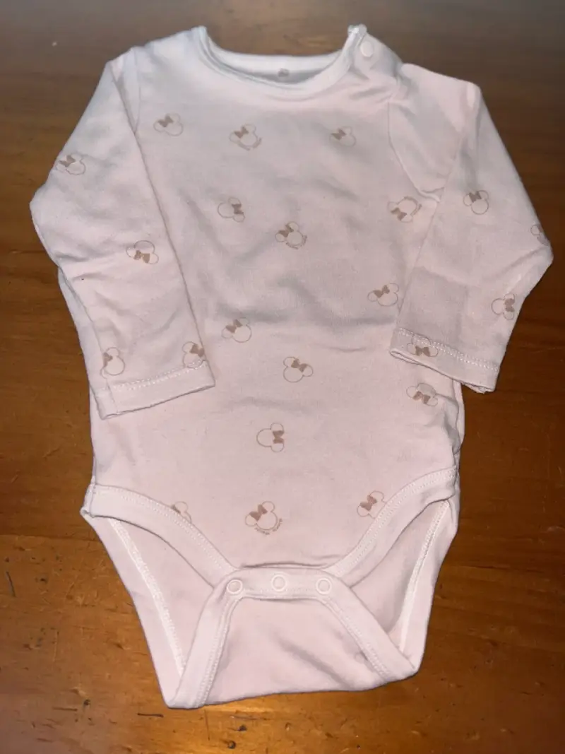 Body de bebé Disney rosa con estampado