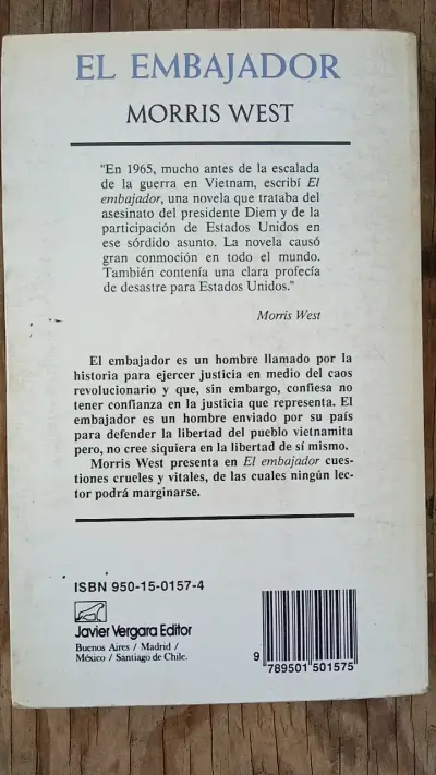Libro 'El Embajador' de Morris West - miniatura 2