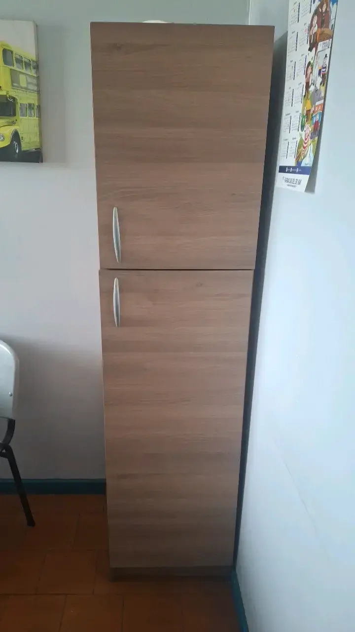 Armario de madera con puertas dobles - 2