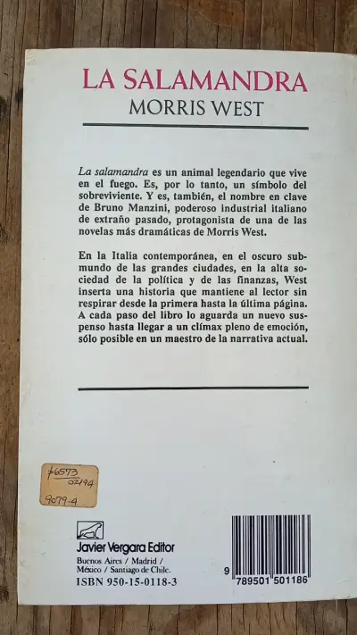 Libro 'La Salamandra' de Morris West - miniatura 2