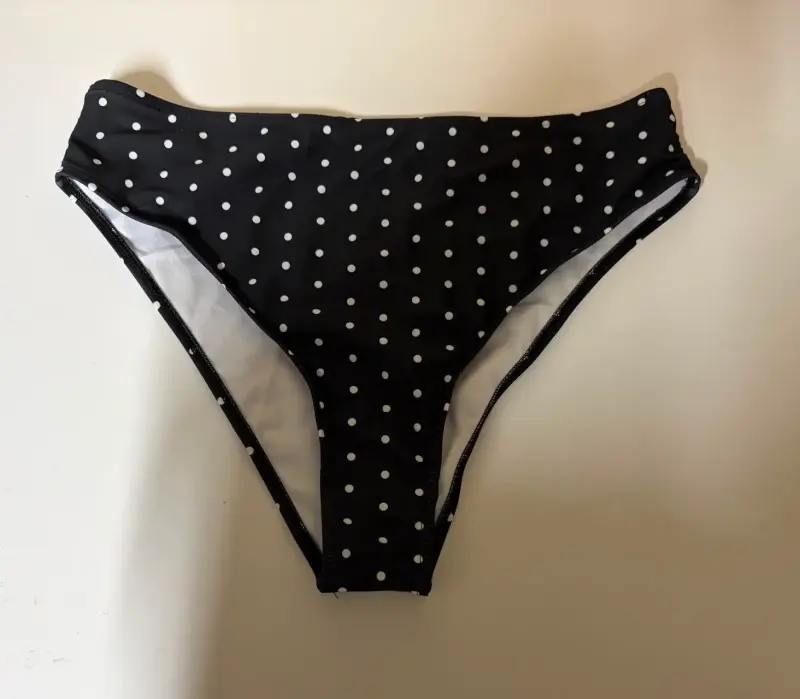 Traje de baño entero negro con lunares XL - 3