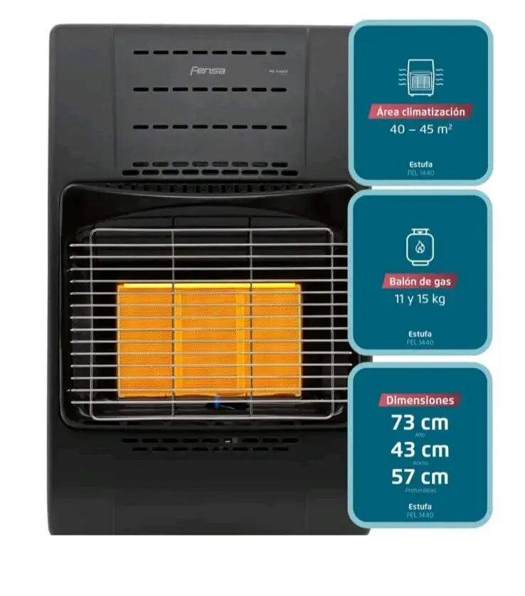 Estufa a gas Fensa GLP 4200W - 2