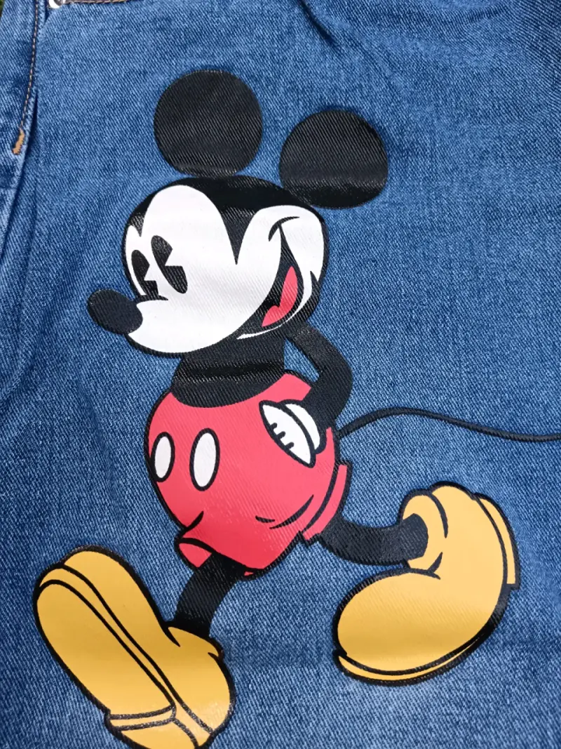 Jeans de mezclilla con diseño de Mickey y Pluto - 6