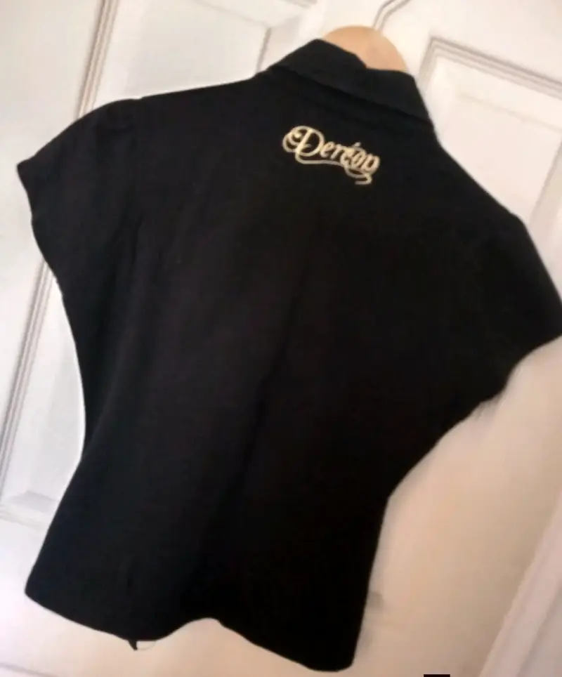 Pantalones de vinilo negro para mujer talla L - 3