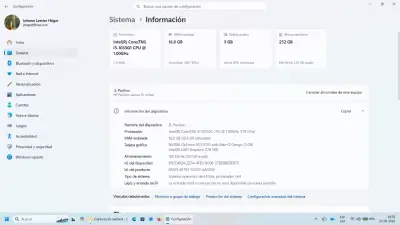 Notebook HP Pavilion i5 16GB RAM 250GB SSD. Nvidia - miniatura 5
