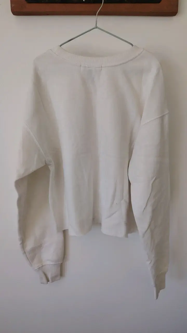 Polerón blanco marca Forever 21 talla S - 2