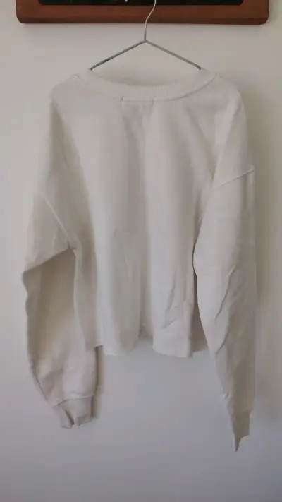Polerón blanco marca Forever 21 talla S - miniatura 2